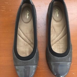 Clarks Ladies Shoe - Dark Grey Nubuck 6.5 (37)